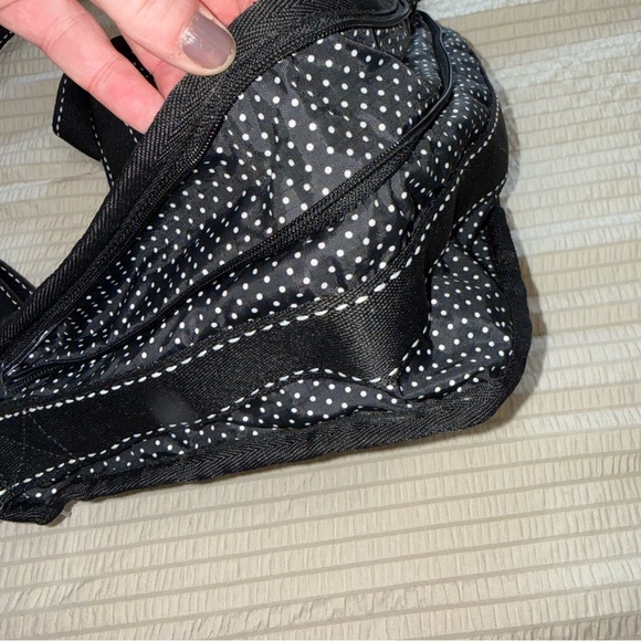 Black & White Expandable Dotted LeSportsac Wet Bag - Picture 4 of 12